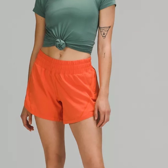 ❤️LULULEMON TRACK THAT MR SHORT 5”-WARM CORAL-6/8 - Picture 8 of 11